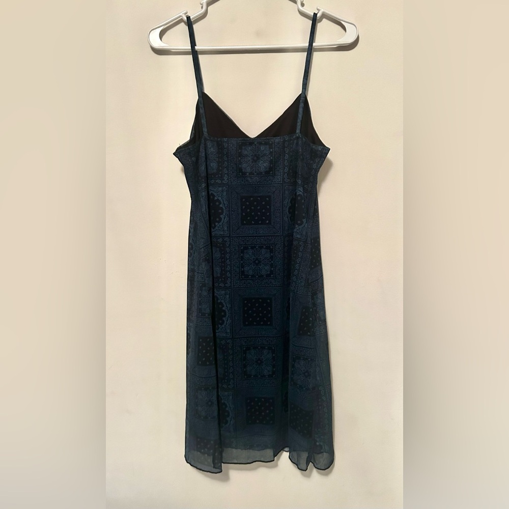 DAZY Paisley Scarf Print Mesh Cami Dress